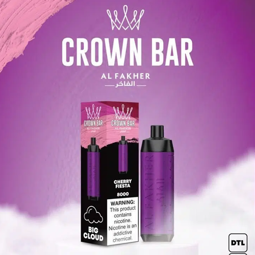 ALFAKHER CROWN BAR - CHERRY FIESTA - 8000 PUFFS