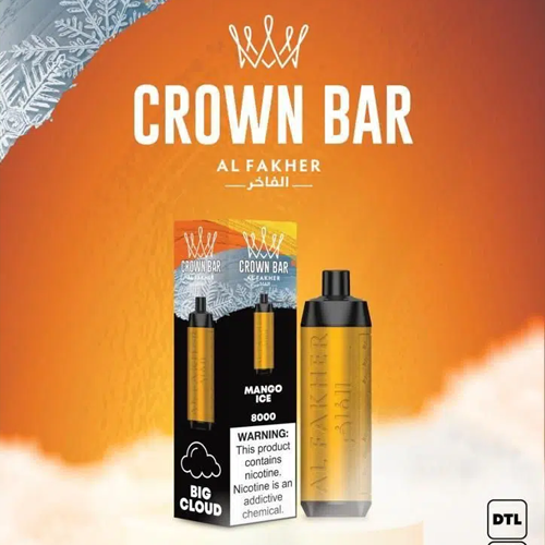 ALFAKHER CROWN BAR - MANGO ICE - 8000 PUFFS
