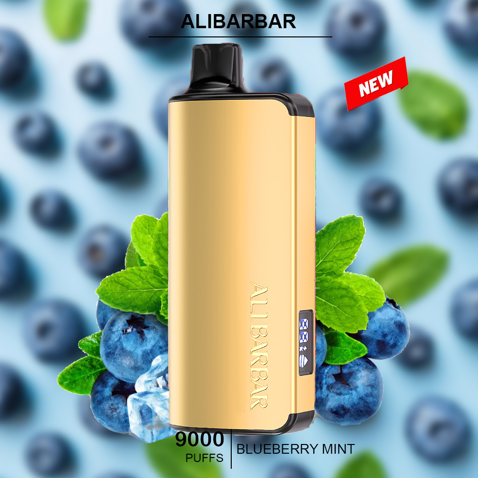 ALIBARBAR INGOT - BLUEBERRY MINT - 9000 PUFFS