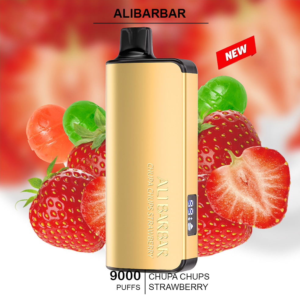 ALIBARBAR INGOT - CHUPA CHUPS STRAWBERRY - 9000 PUFFS