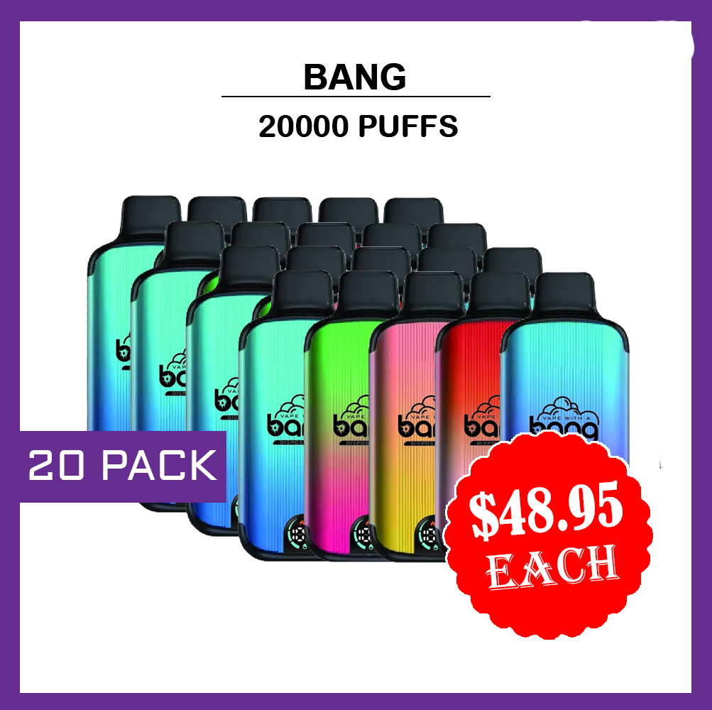 BANG - 20 PACK - 20000 PUFFS — Buy Online Australia | Aussie Vape