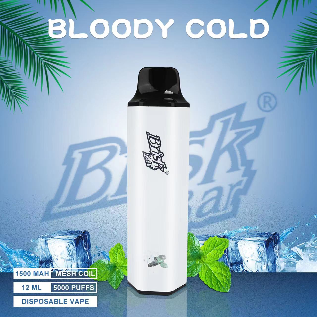 BRISK BAR BLOODY COLD - 5000 PUFFS