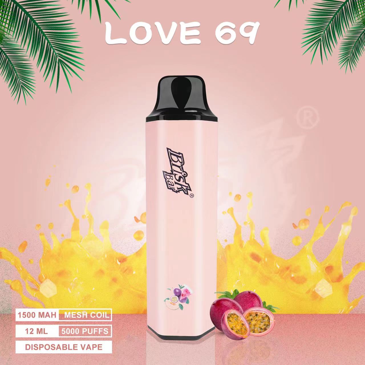 BRISK BAR LOVE 69 - 5000 PUFFS