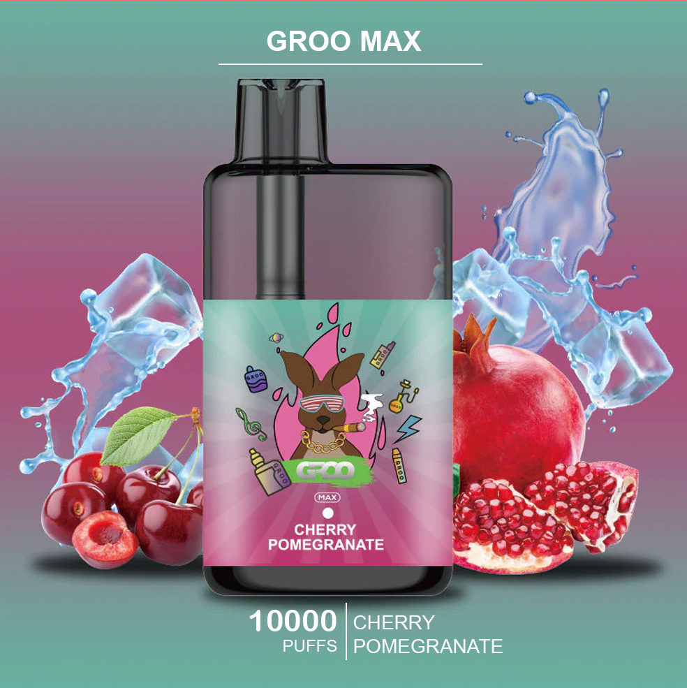 GROO MAX - CHERRY POMEGRANATE - 10000 PUFFS
