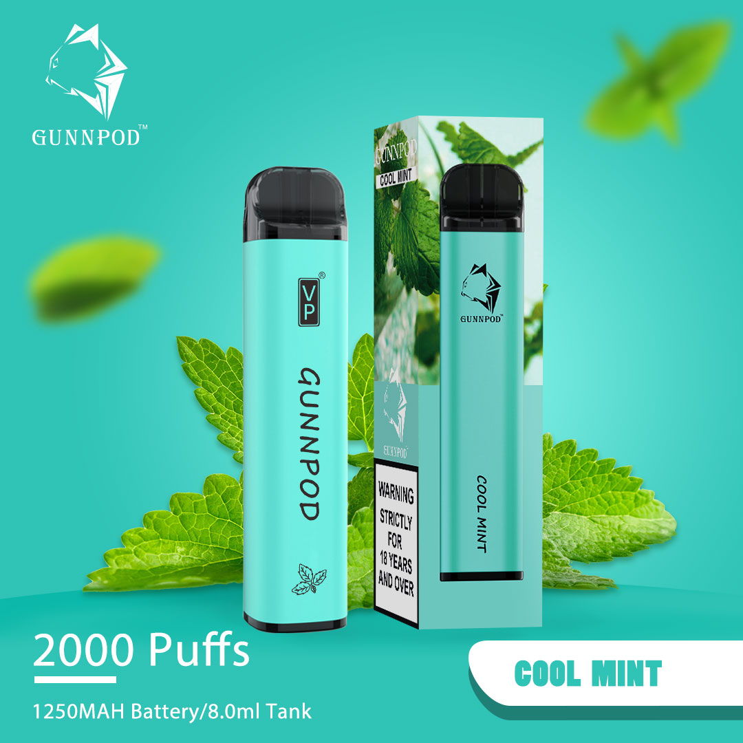 GUNNPOD COOL MINT - 2000 PUFFS