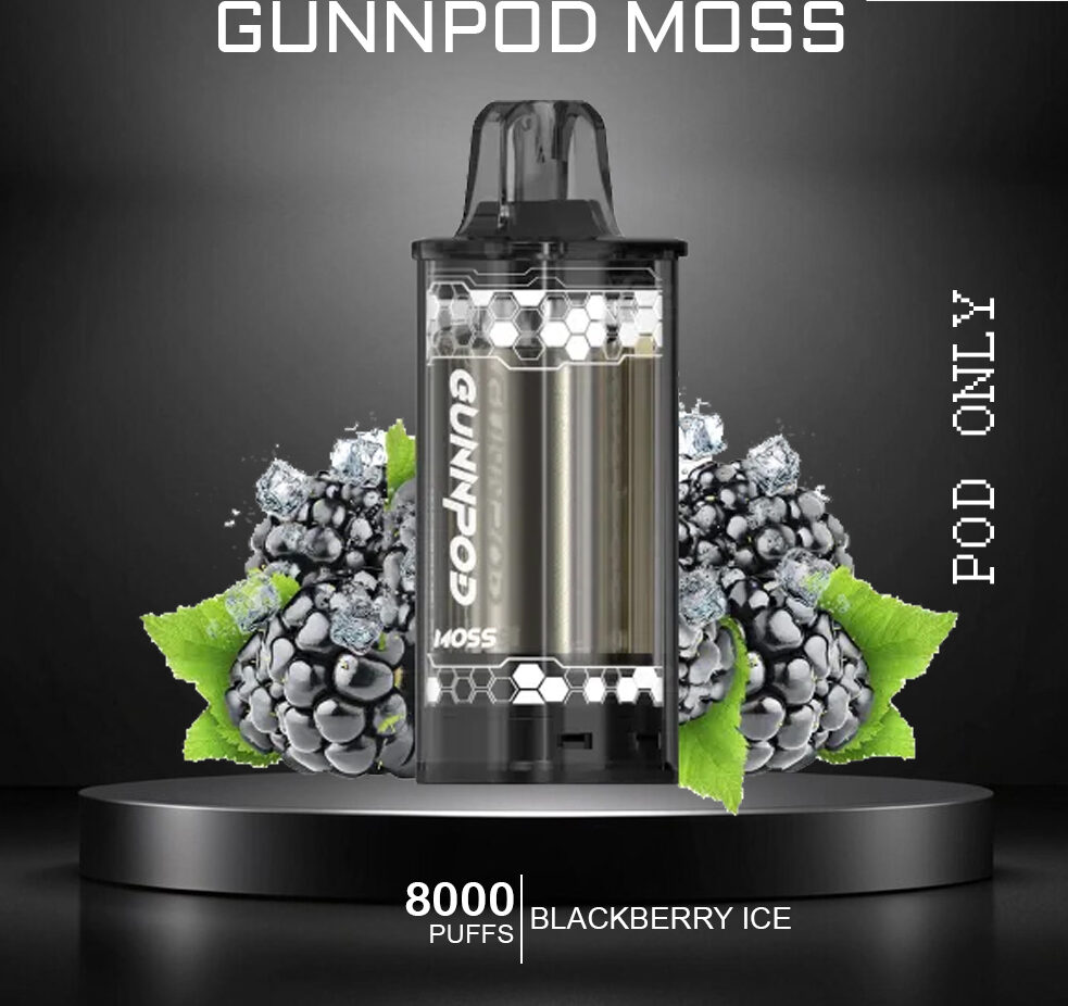 GUNNPOD MOSS - BLACKBERRY ICE - 8000 PUFFS - POD ONLY