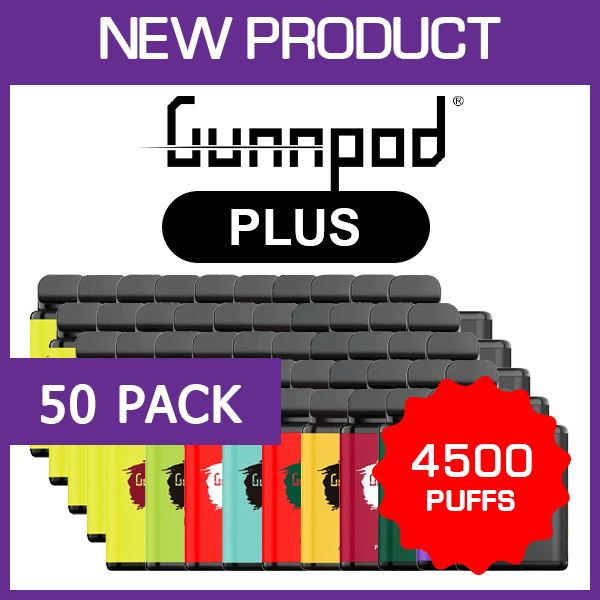 GUNNPOD PLUS - 4500 PUFFS - 50 PACK — Buy Online Australia | Aussie Vape