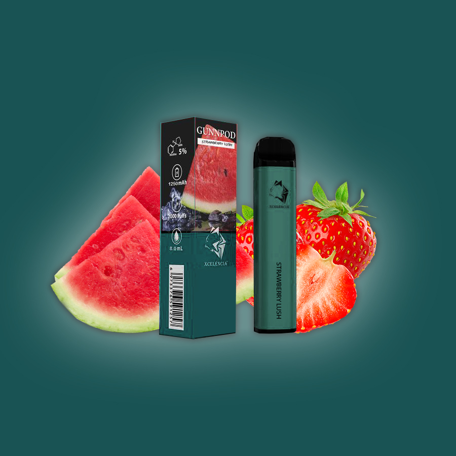 GUNNPOD STRAWBERRY LUSH - 2000 PUFFS
