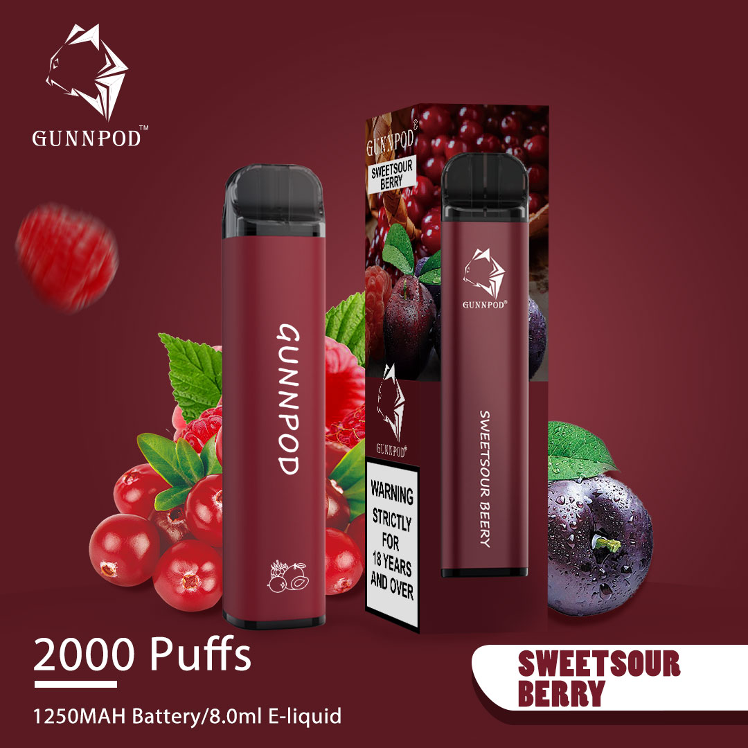 GUNNPOD SWEETSOUR BERRY - 2000 PUFFS