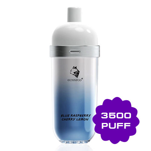 GUNNPOD WAVE BLUE RASPBERRY CHERRY LEMON - 3500 PUFFS