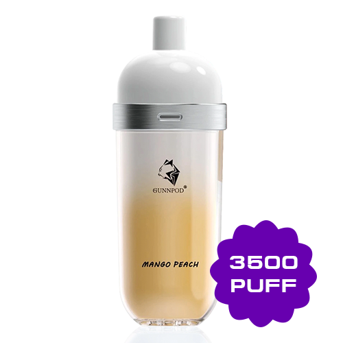 GUNNPOD WAVE MANGO PEACH - 3500 PUFFS