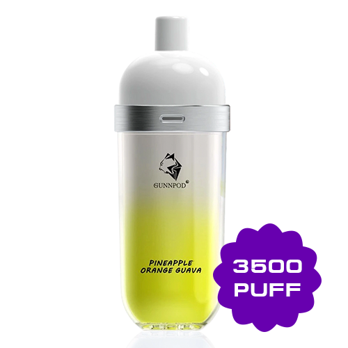 GUNNPOD WAVE PINEAPPLE ORANGE GUAVA - 3500 PUFFS