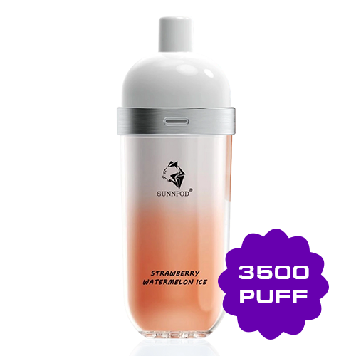 GUNNPOD WAVE STRAWBERRY WATERMELON ICE - 3500 PUFFS