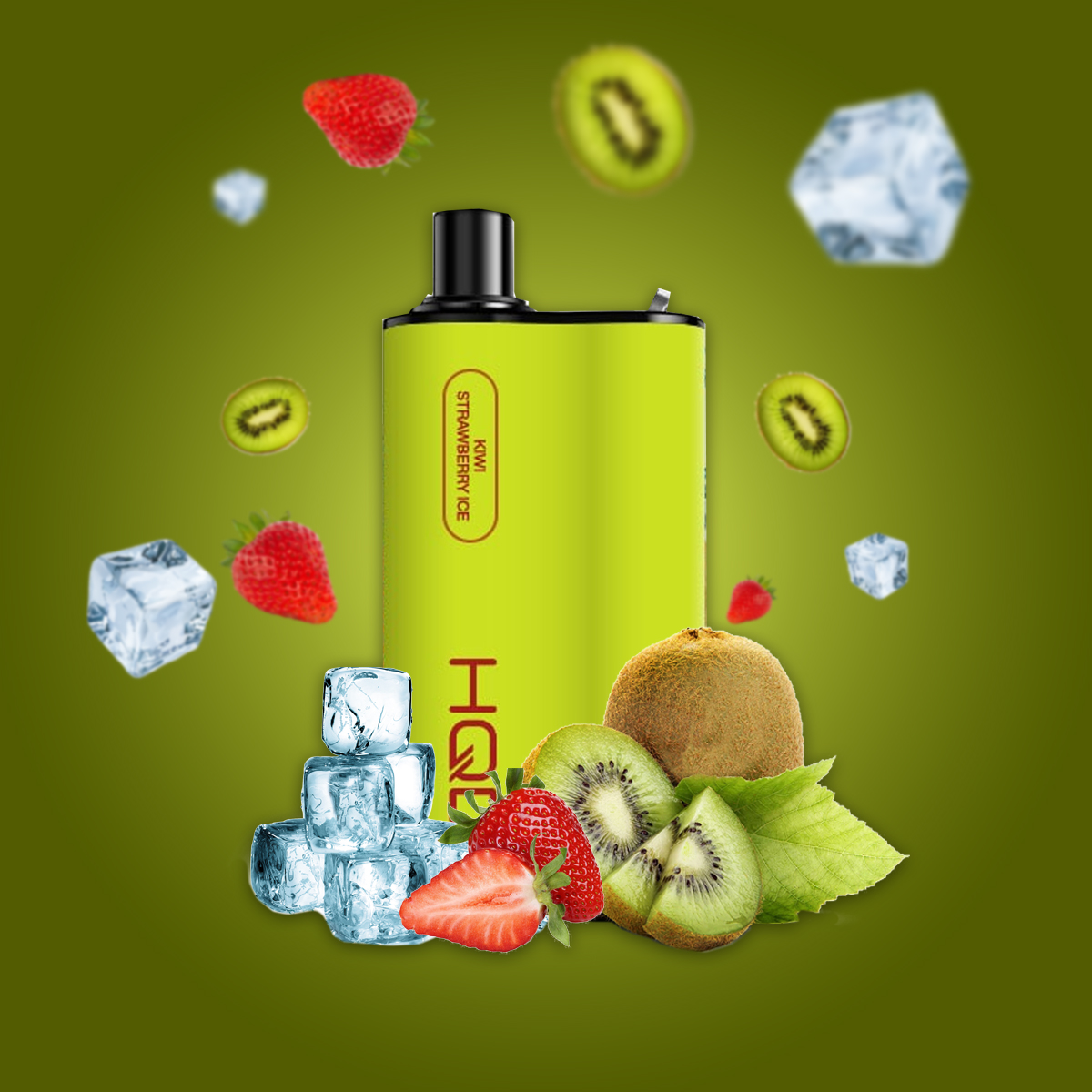 HQD BOX KIWI STRAWBERRY ICE - 4000 PUFFS