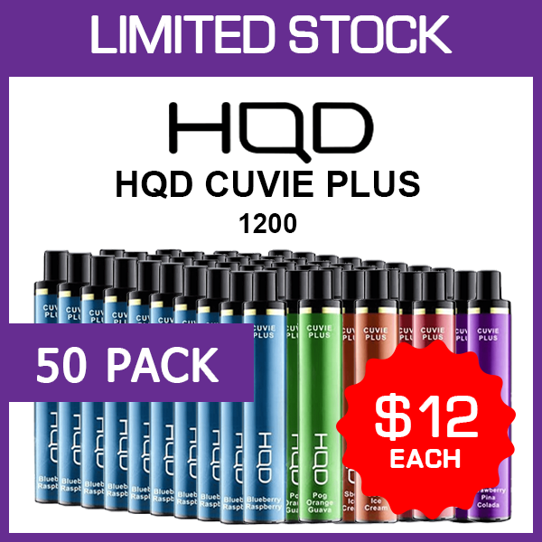 HQD CUVIE PLUS - 1200 PUFFS - 50 PACK — Buy Online Australia | Aussie Vape