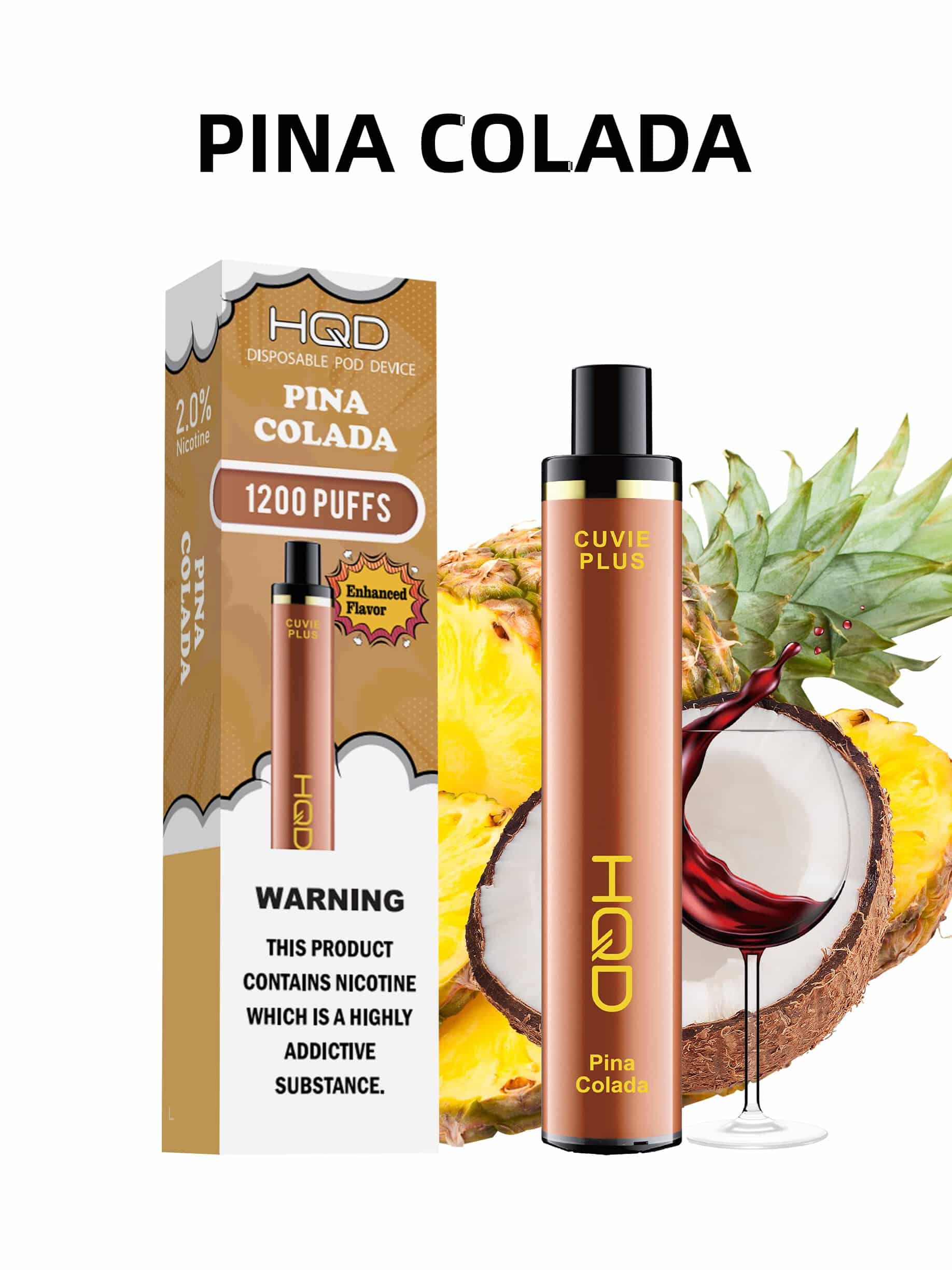 HQD CUVIE PLUS PINA COLADA - 1200 PUFFS