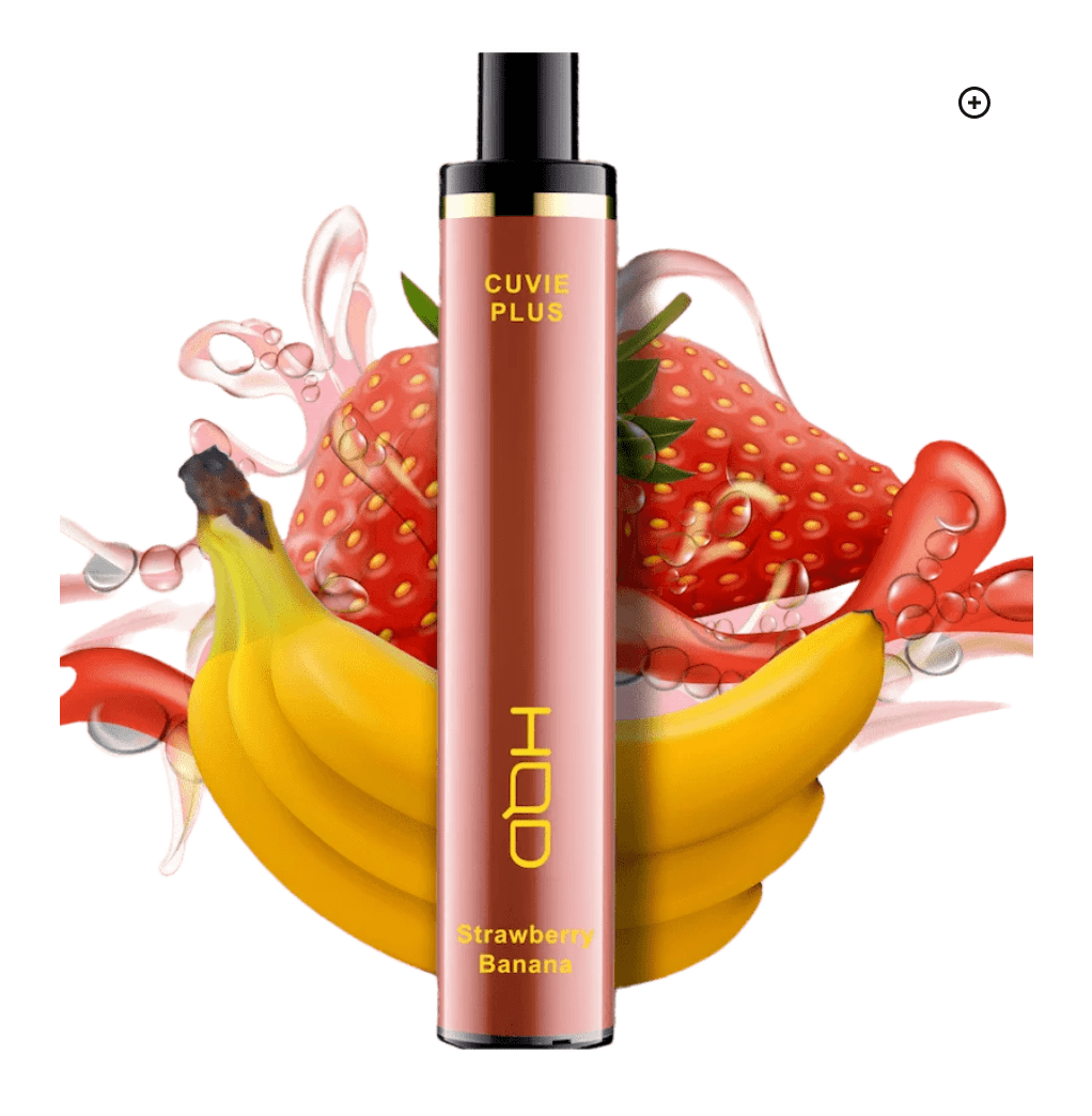 HQD CUVIE PLUS STRAWBERRY BANANA - 1200 PUFFS
