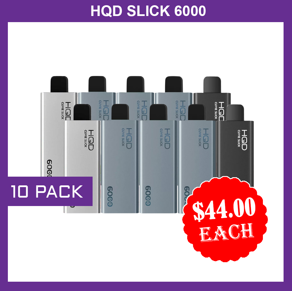 HQD SLICK - 10 PACK - 6000 PUFFS