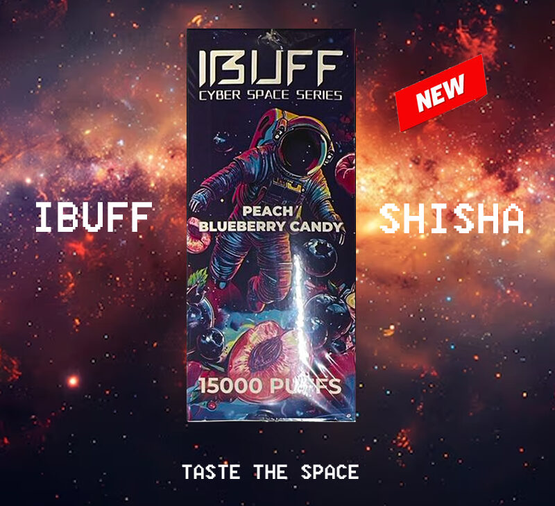 IBUFF SHISHA - PEACH BLUEBERRY CANDY - 15000 PUFFS