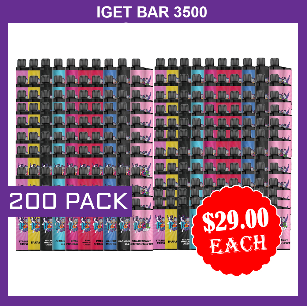 IGET BAR - 3500 PUFFS - 200 PACK — Buy Online Australia | Aussie Vape