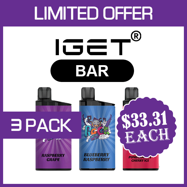 IGET BAR - 3500 PUFFS - 3 PACK