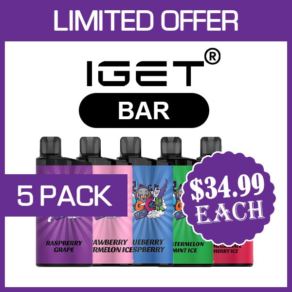 IGET BAR - 3500 PUFFS - 5 PACK