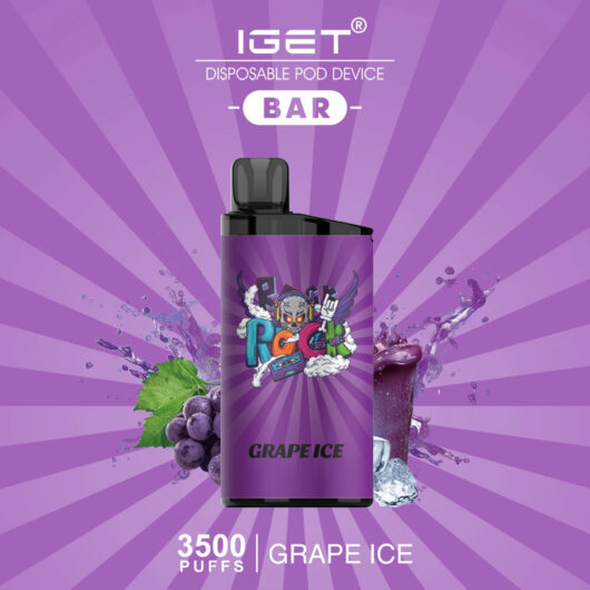 IGET BAR GRAPE ICE - 3500 PUFFS