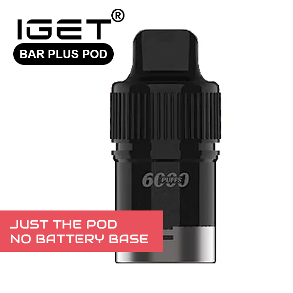 IGET BAR PLUS - POD ONLY - CHERRY POMEGRANATE - 6000 PUFFS (No Battery Base)