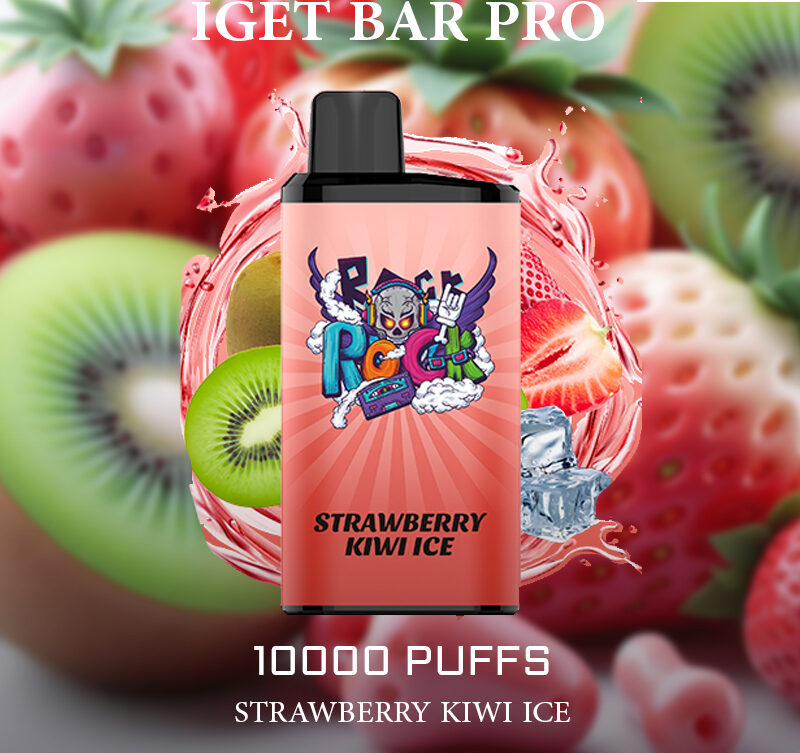 IGET BAR PRO - STRAWBERRY KIWI ICE - 10000 PUFFS