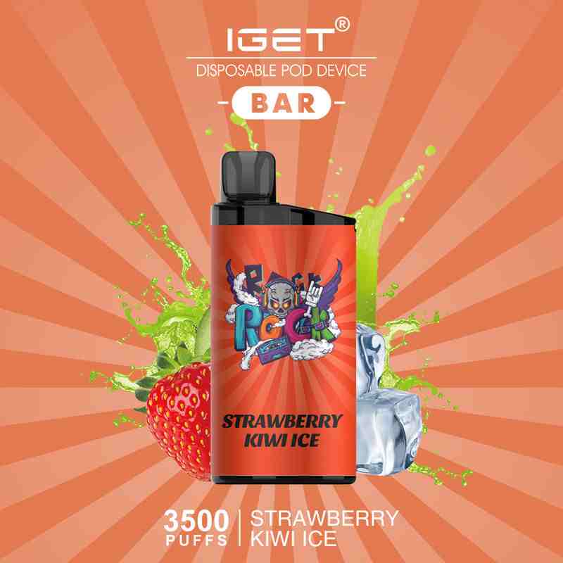 IGET BAR STRAWBERRY KIWI ICE - 3500 PUFFS