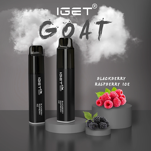 IGET GOAT BLACKBERRY RASPBERRY ICE - 5000 PUFFS