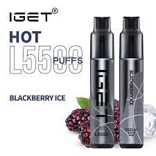 IGET HOT BLACKBERRY - 5500 PUFFS
