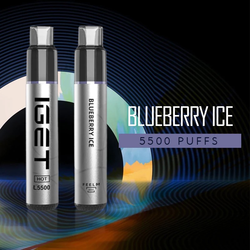 IGET HOT BLUEBERRY ICE - 5500 PUFFS