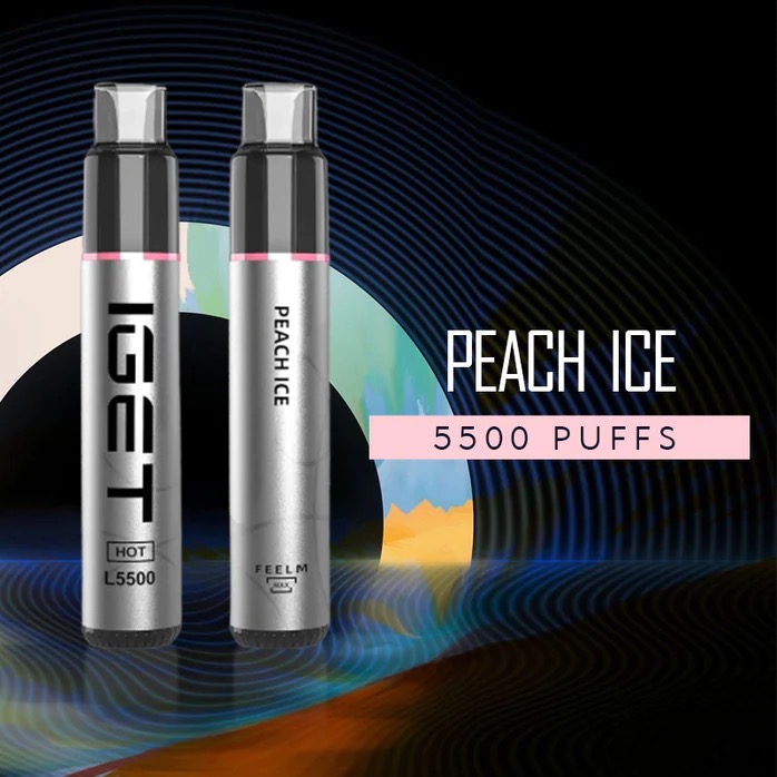 IGET HOT PEACH ICE - 5500 PUFFS