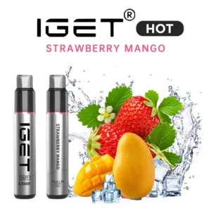 IGET HOT STRAWBERRY MANGO - 5500 PUFFS