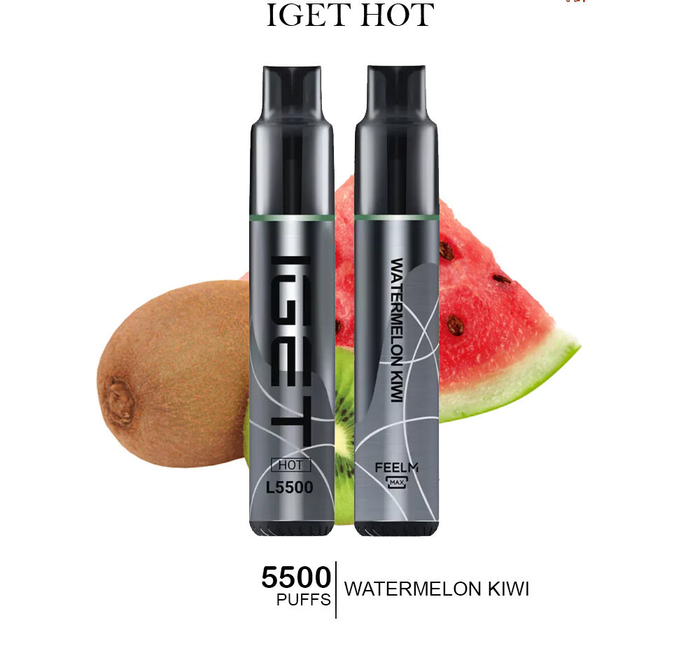 IGET HOT WATERMELON KIWI - 5500 PUFFS