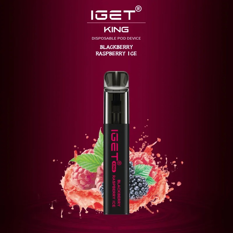 IGET KING BLACKBERRY RASPBERRY ICE - 2600 PUFFS