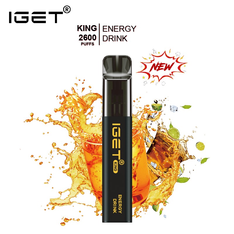 IGET KING ENERGY DRINK ICE - 2600 PUFFS