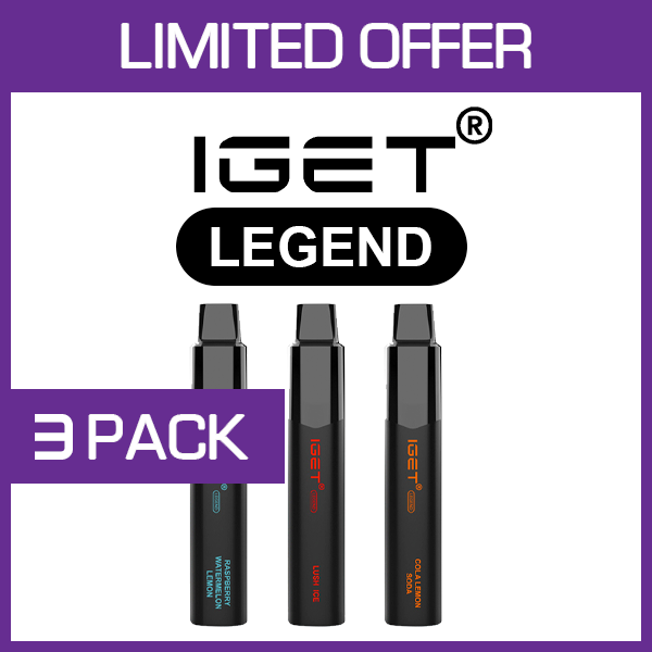 IGET LEGEND - 4000 PUFFS - 3 PACK