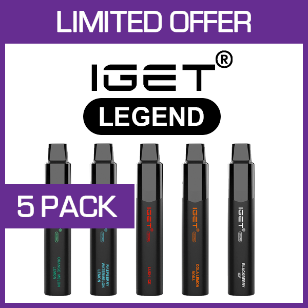 IGET LEGEND - 4000 PUFFS - 5 PACK