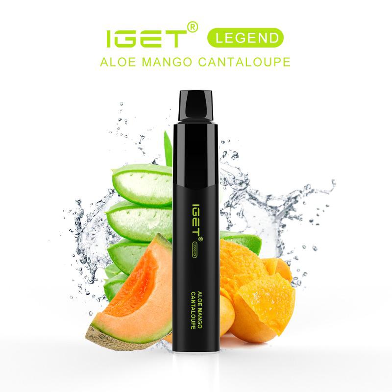 IGET LEGEND ALOE MANGO CANTALOUPE - 4000 PUFFS