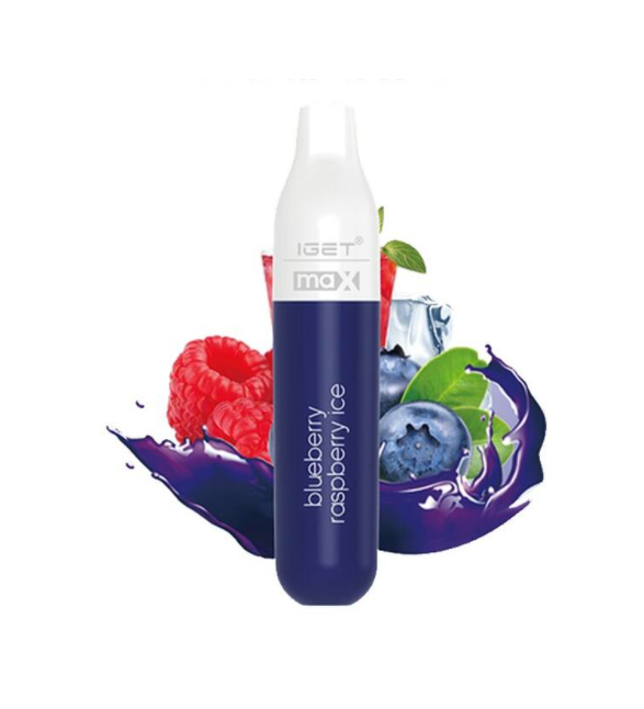 IGET MAX BLUEBERRY RASPBERRY ICE - 2300 PUFFS