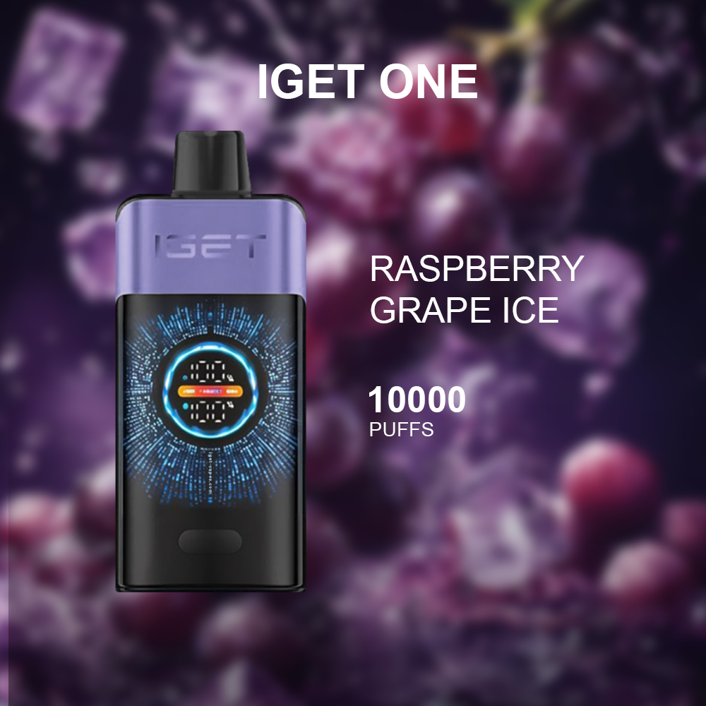 IGET ONE RASPBERRY GRAPE ICE - 12000 PUFFS