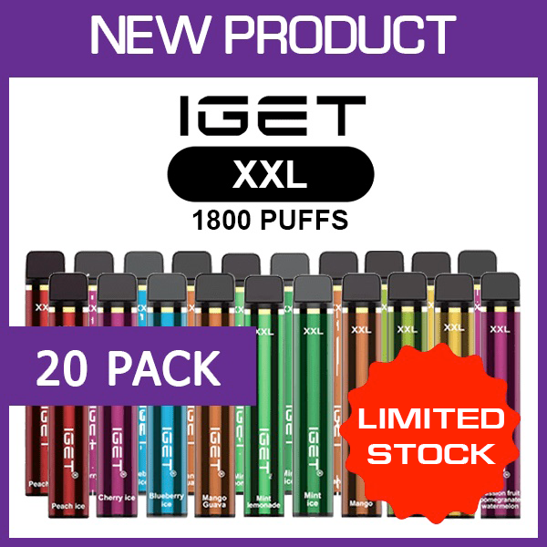 IGET XXL - 1800 PUFFS - 20 PACK