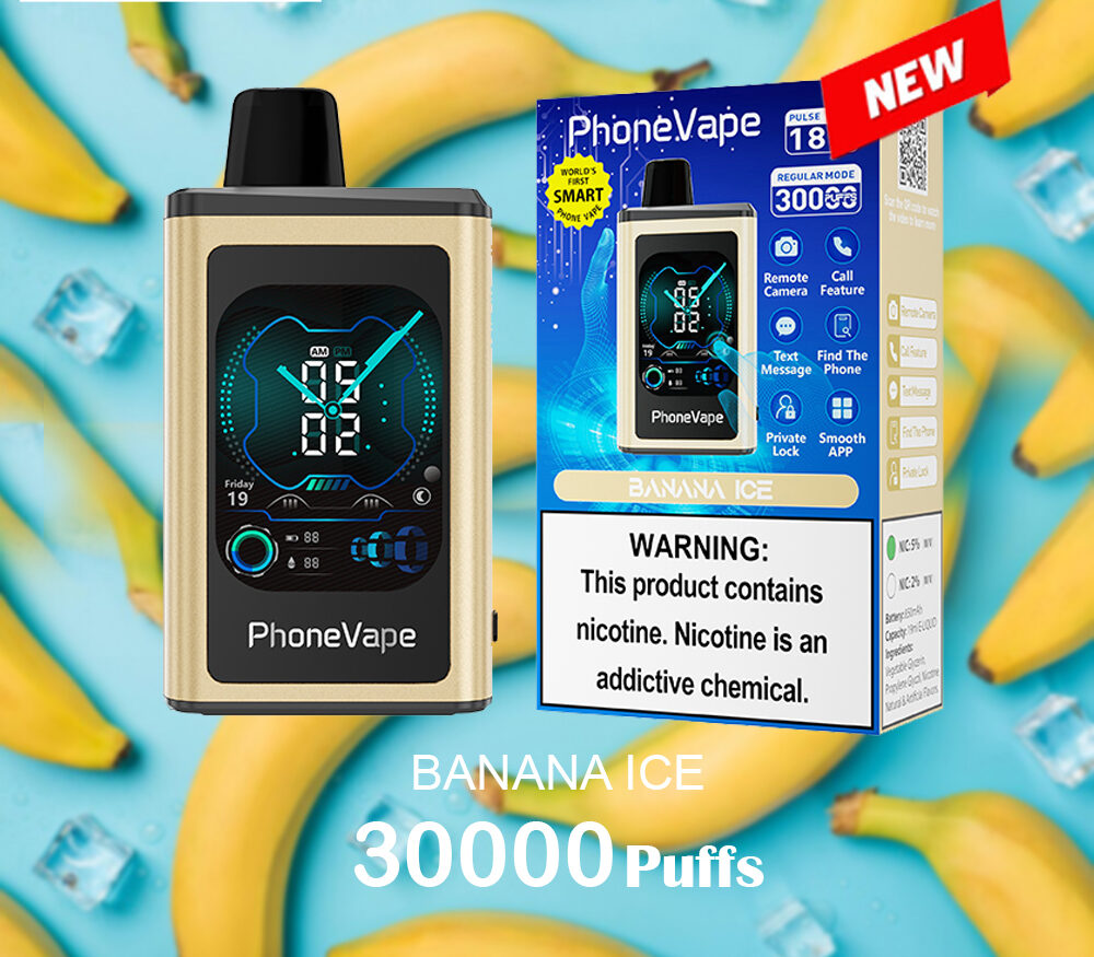 JNR PhoneVape BANANA ICE - 30000 PUFFS