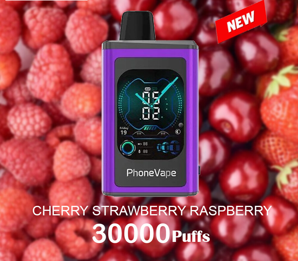 JNR PhoneVape CHERRY STRAWBERRY RASPBERRY - 30000 PUFFS