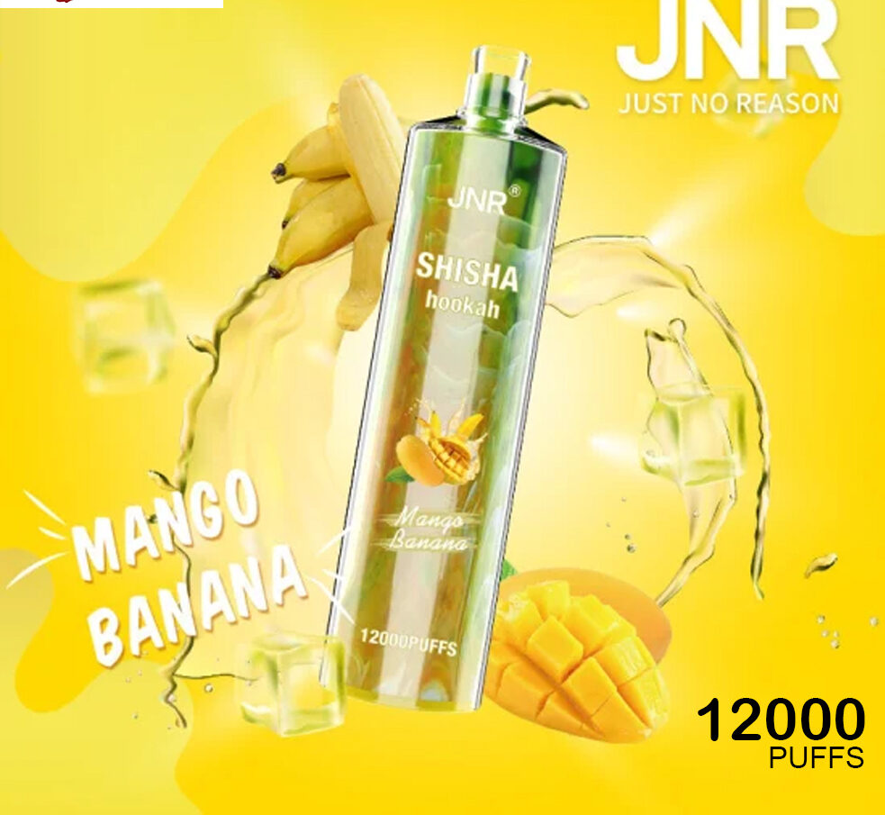 JNR SHISHA HOOKAH - MANGO BANANA - 12000 PUFFS