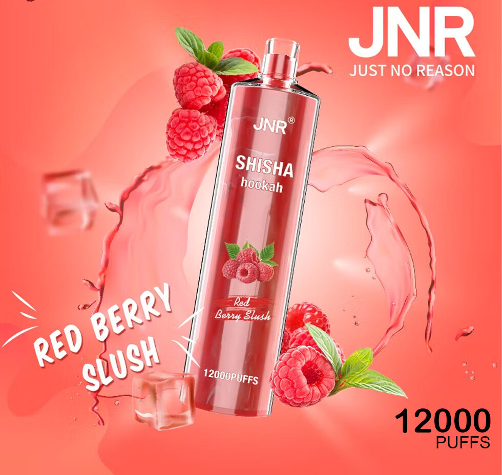 JNR SHISHA HOOKAH - RED BERRY BLUSH - 12000 PUFFS
