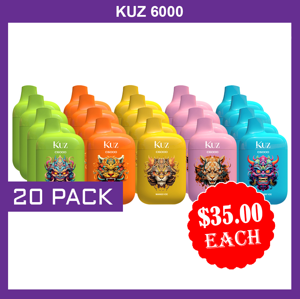 KUZ - 6000 PUFFS - 20 PACK