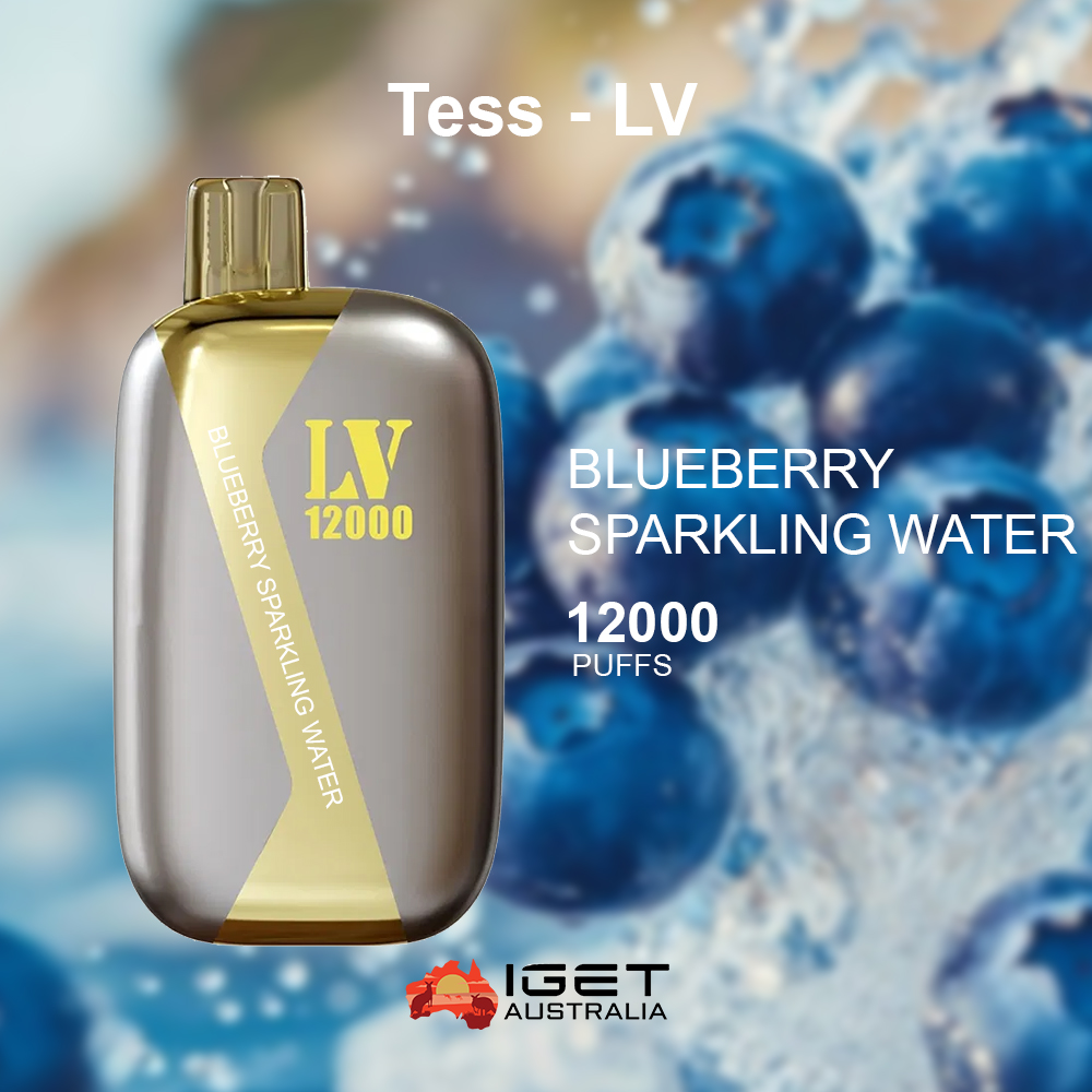 TESS - LV BLUEBERRY SPARKLING WATER - 12000 PUFFS